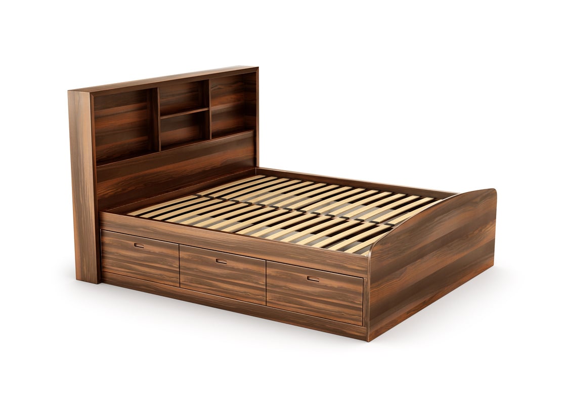 Wooden bed