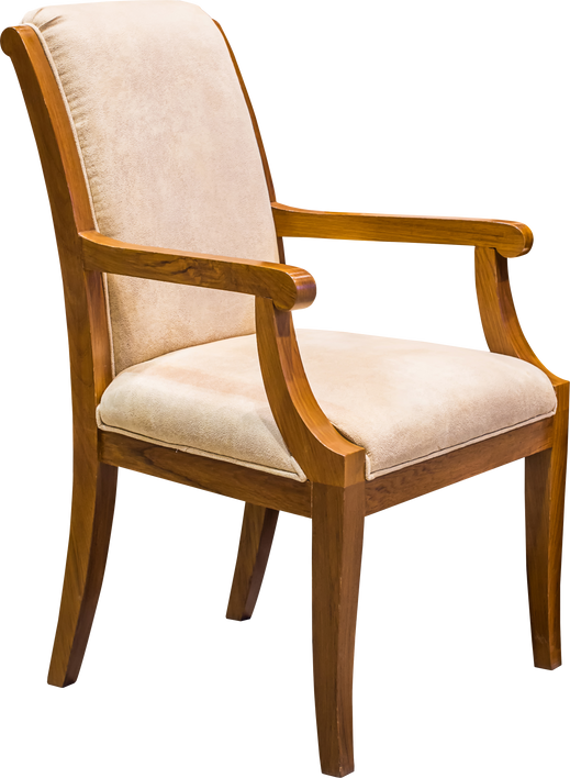 Wooden chair.